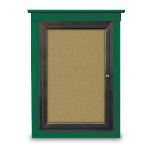 United Visual Products Sliding Glass Enclosed Letterboard, 96"x4, UV9009ACS-SATIN-GREYVL UV9009ACS-SATIN-GREYVL - main